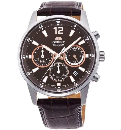 Часы Orient RA-KV0006Y на кожаном ремешке