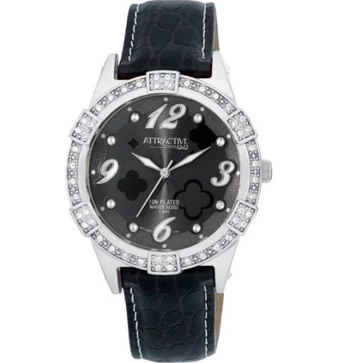 Женские Q&Q DA47-305 с кожанным браслетом