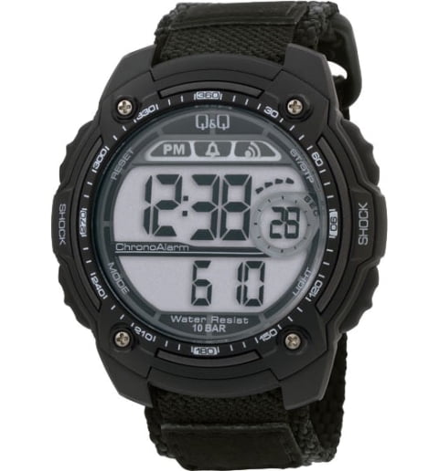 Часы Q&Q M075-003 с текстильным браслетом