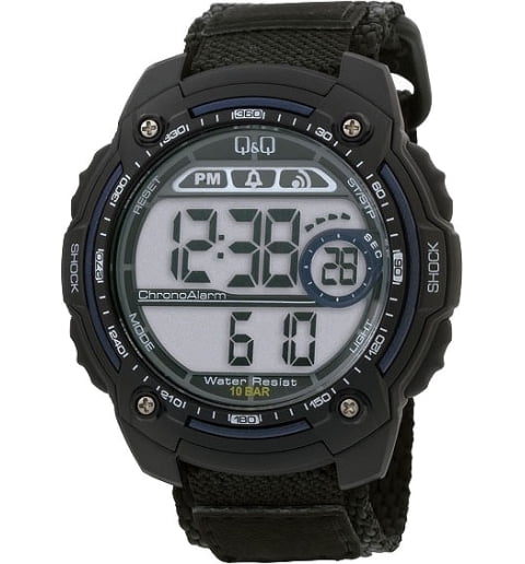 Часы Q&Q M075-004 с текстильным браслетом
