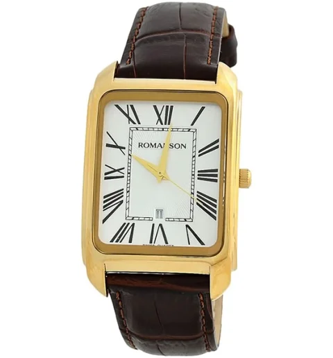Мужские Romanson TL2632MG(WH)BN с римскими цифрами