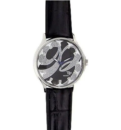 Классические женские Romanson HL5154SMW(WH) с кожаным браслетом