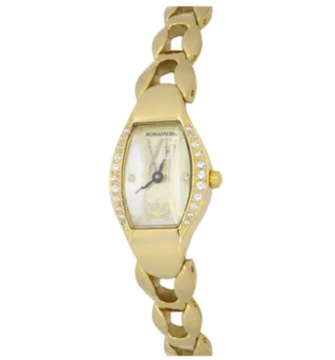 Женские Romanson RM6125QLG(GD) с римскими цифрами