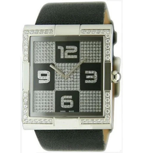 Женские Romanson SL1223QLW(BK) с кожанным браслетом