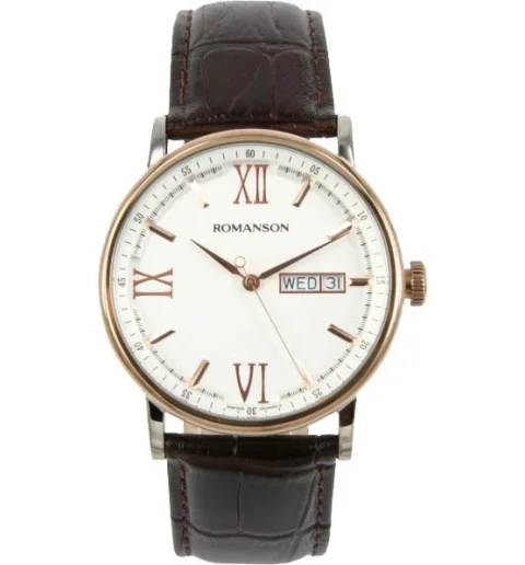 Мужские Romanson TL1275MR(WH)BN с римскими цифрами