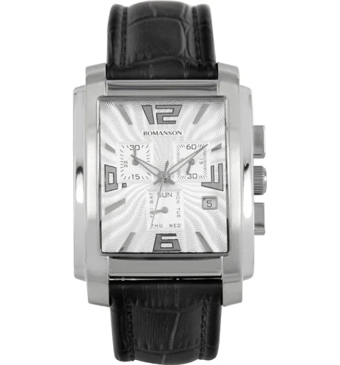 Мужские Romanson TL5140HMW(WH) с арабскими цифрами