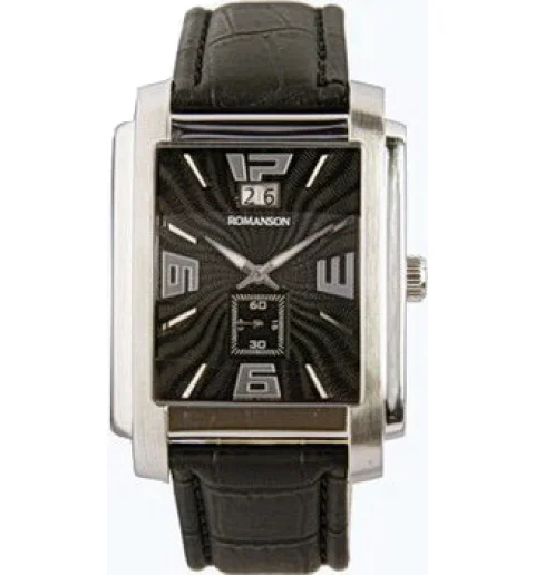 Мужские Romanson TL5140SMW(BK) с арабскими цифрами