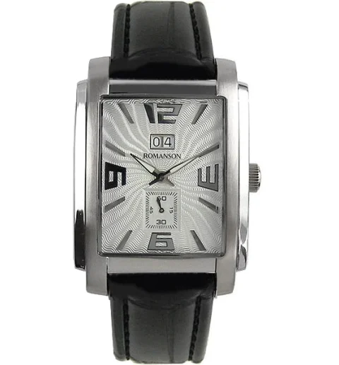 Мужские Romanson TL5140SMW(WH) с арабскими цифрами