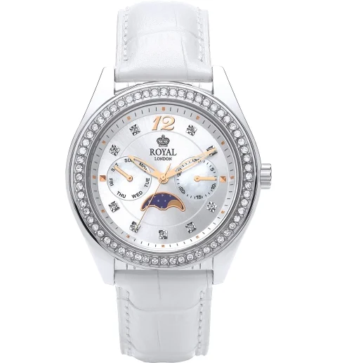 Классические женские Royal London 21229-02 с кожаным браслетом