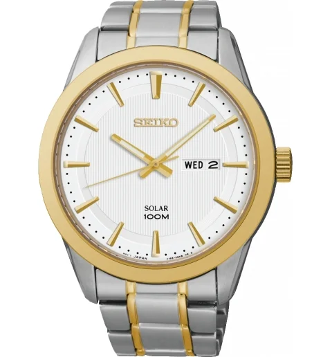 Японские Seiko SNE364P1 на солнечной батарее