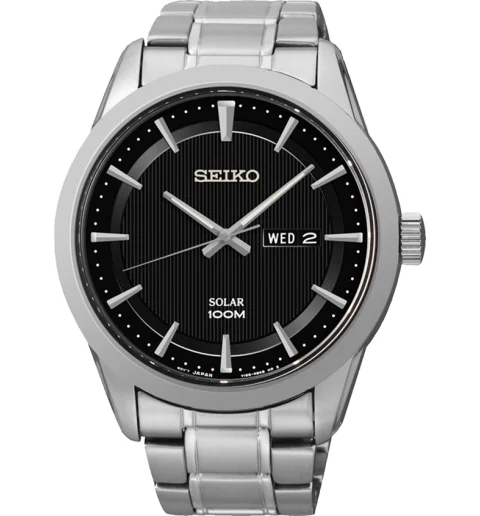 Японские Seiko SNE363P1S на солнечной батарее