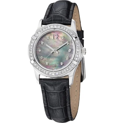 Stuhrling 703.02 с кожаным браслетом