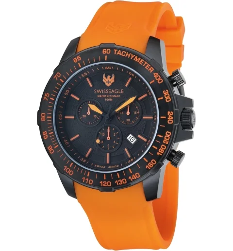 Часы Swiss Eagle SE-9065-08 с каучуковым браслетом