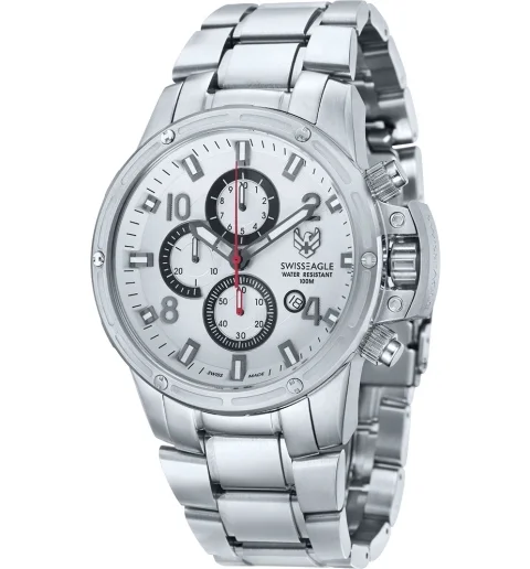 Мужские Swiss Eagle SE-9074-11 со стальным браслетом
