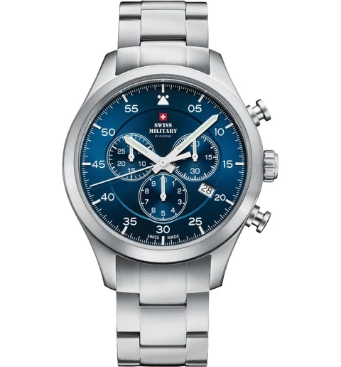 Мужские Swiss Military by Chrono SM34076.02 со стальным браслетом