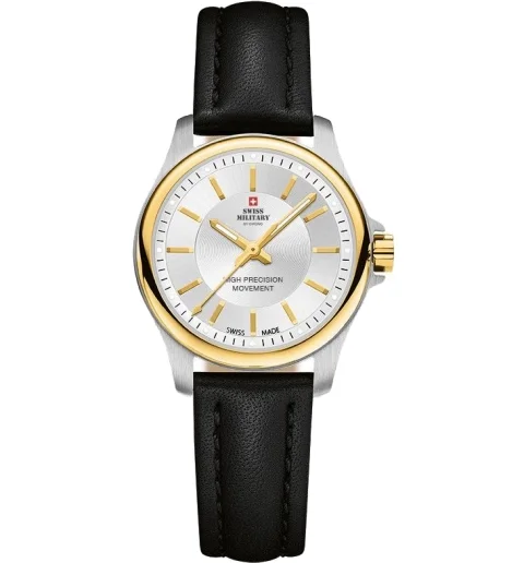 Женские Swiss Military by Chrono SM30201.14 с кожанным браслетом