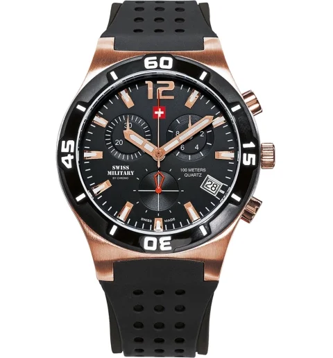 Часы Swiss Military by Chrono SM34015.10 с каучуковым браслетом
