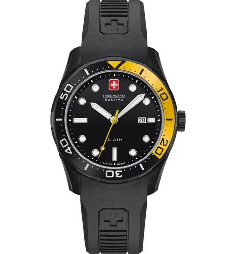 Часы Swiss Military by Hanowa 06-4213.13.007.11 с каучуковым браслетом