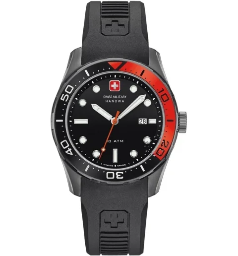 Часы Swiss Military by Hanowa 06-4213.30.007 с каучуковым браслетом
