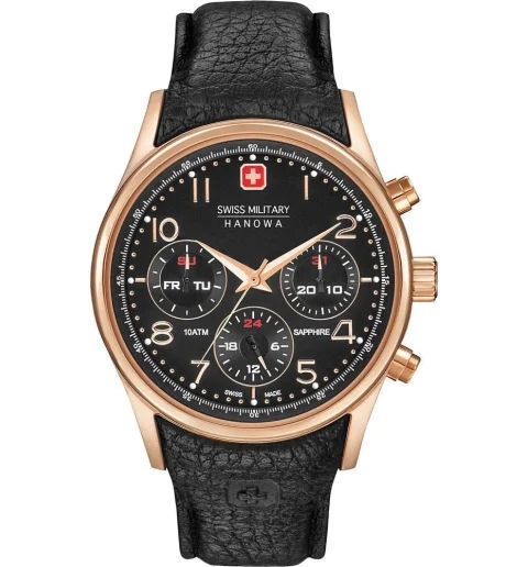 Swiss Military Hanowa 06-4278.09.007 с кожаным браслетом