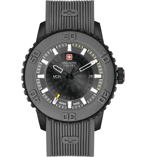 Часы Swiss Military Hanowa 06-4281.27.007.30 с каучуковым браслетом