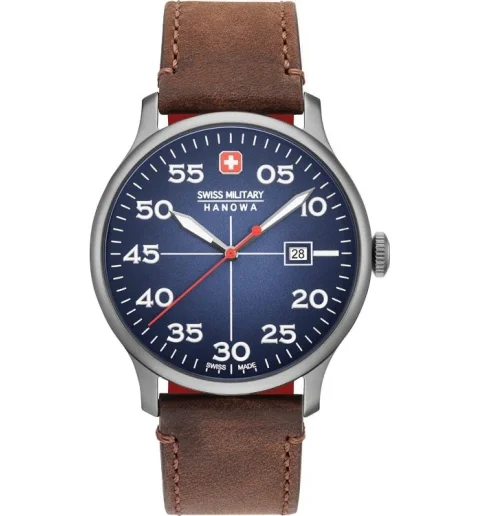Swiss Military Hanowa 06-4326.30.003 с кожаным браслетом