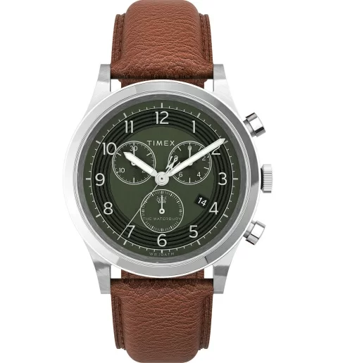 Timex TW2U90700 с кожаным браслетом