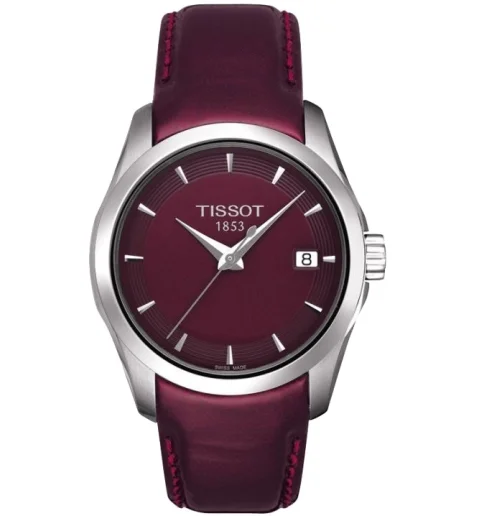 Женские Tissot T035.210.16.371.00 с кожанным браслетом