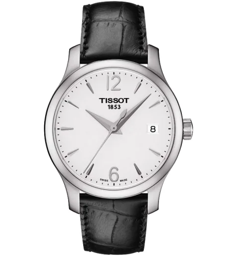 Женские Tissot T063.210.16.037.00 с кожанным браслетом
