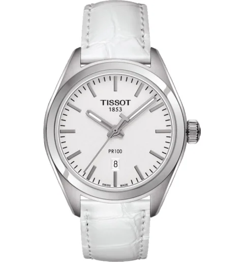 Женские Tissot T101.210.16.031.00 с кожанным браслетом
