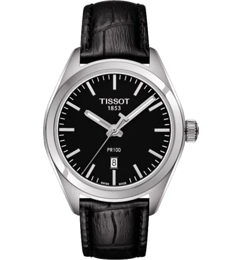 Женские Tissot T101.210.16.051.00 с кожанным браслетом