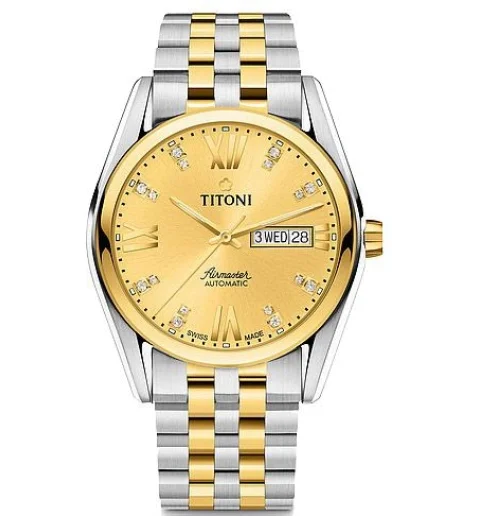 Мужские Titoni 93709-SY-615 со стальным браслетом