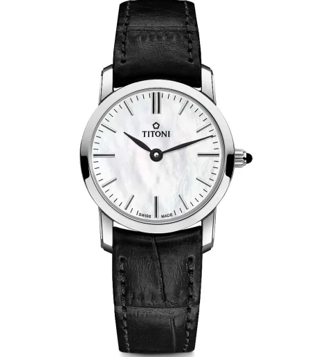 Женские Titoni TQ-42918-S-ST-587 с кожанным браслетом